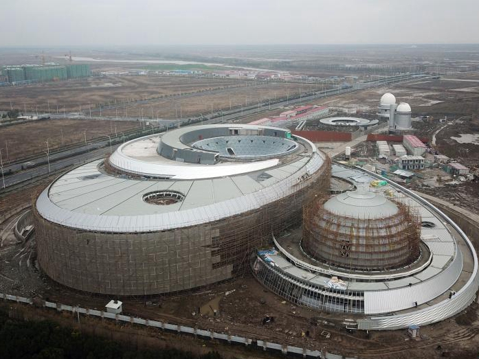 世界最大の上海天文台を空撮